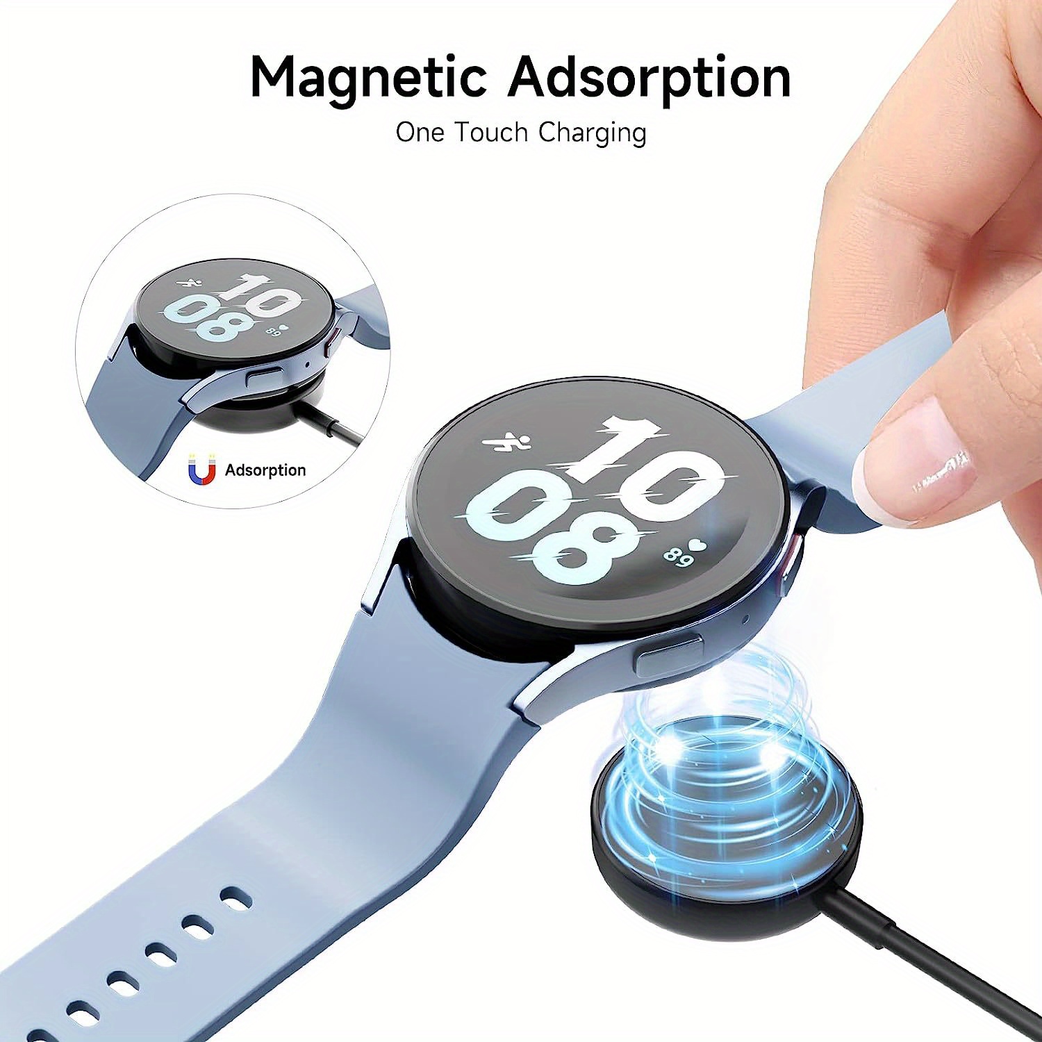 watch charger compatible with samsung galaxy watch portable charging dock for galaxy watch 5 pro 45mm galaxy watch 5 40mm 44mm galaxy watch 4 3 galaxy watch active 2 1 galaxy watch gear sport s3 details 4